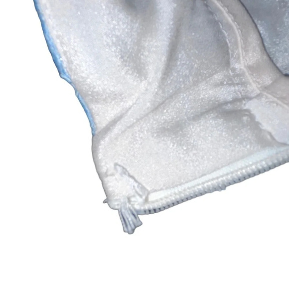 EVERLY Blue Lace Shorts Lined Size Large Side Zip Boho Preppy Colorful Spring - Picture 6 of 7